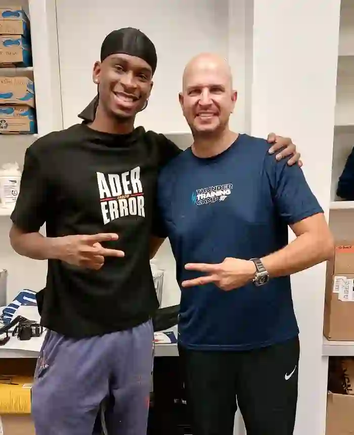 Shai Gilgeous-Alexander with Tamir Kfir