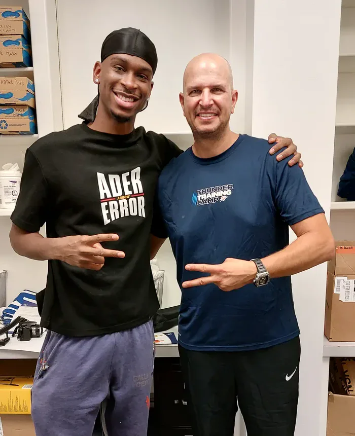 Shai Gilgeous-Alexander with Tamir Kfir